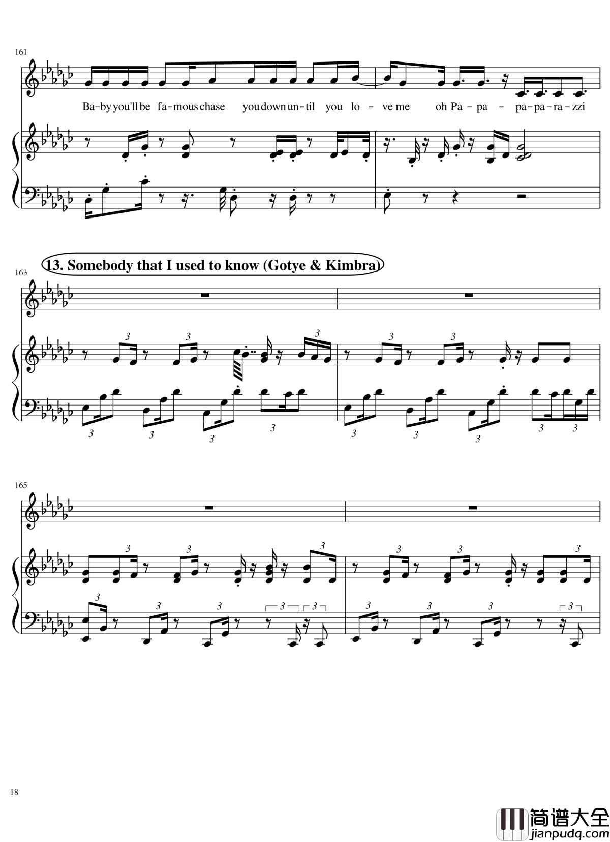 演唱会歌曲串烧钢琴谱_弹唱谱_华晨宇