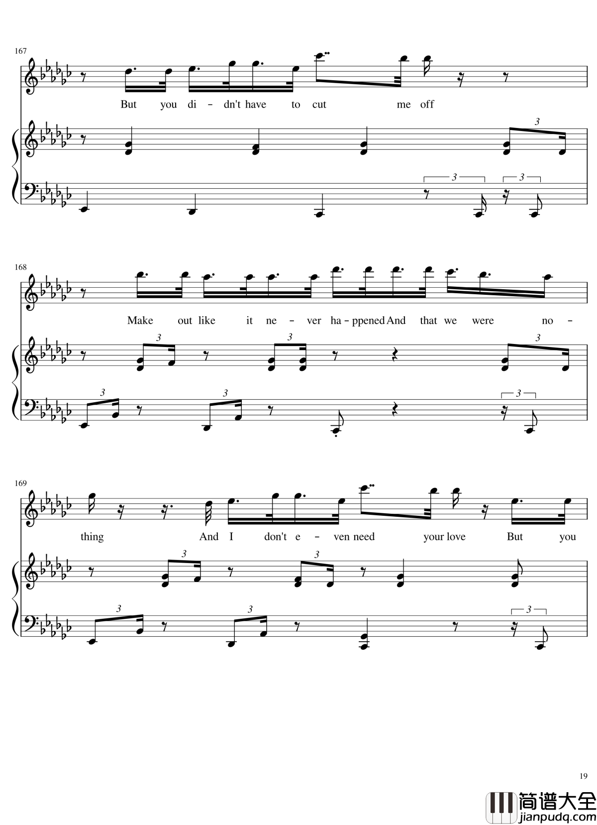 演唱会歌曲串烧钢琴谱_弹唱谱_华晨宇