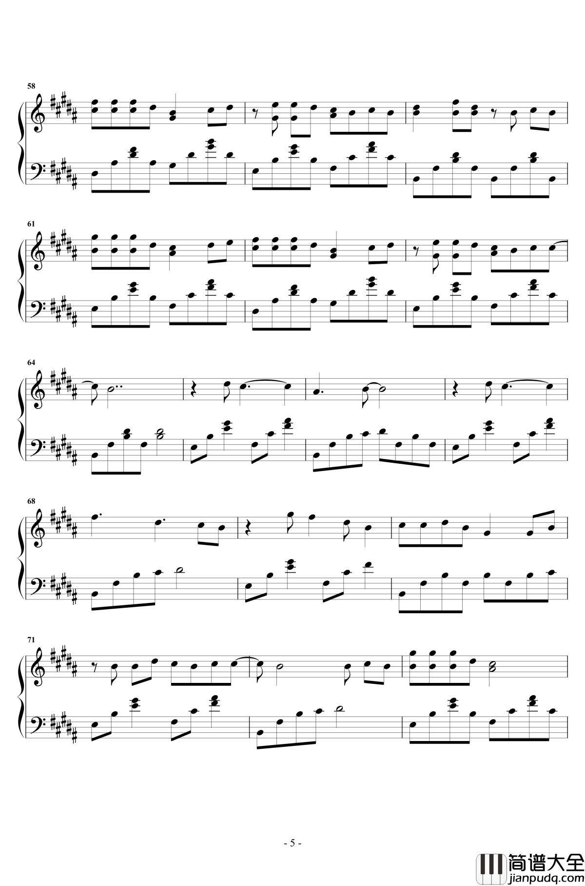 青柠钢琴谱_徐秉龙