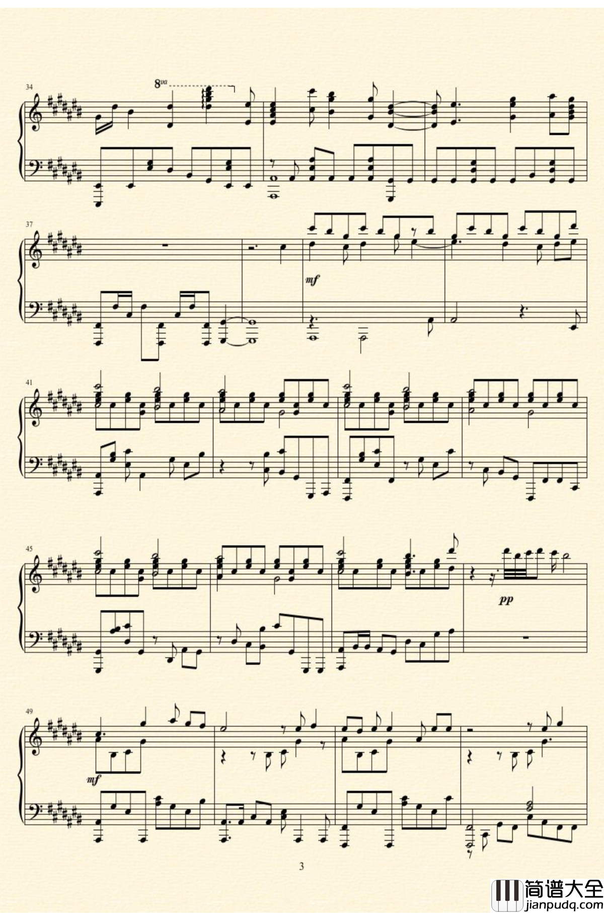 未明の君と薄明の魔法钢琴谱_来自多彩世界的明天ED__やなぎなぎ