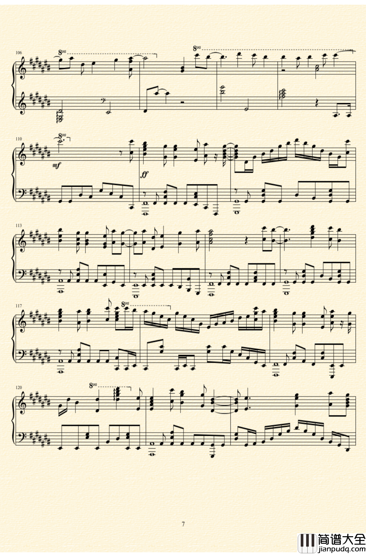 未明の君と薄明の魔法钢琴谱_来自多彩世界的明天ED__やなぎなぎ