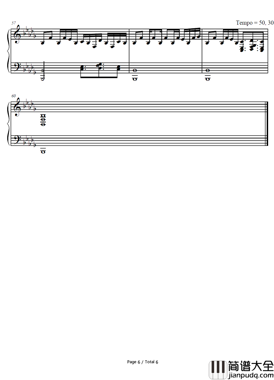 The_Diary_of_Jane钢琴谱_Breaking_Benjamin