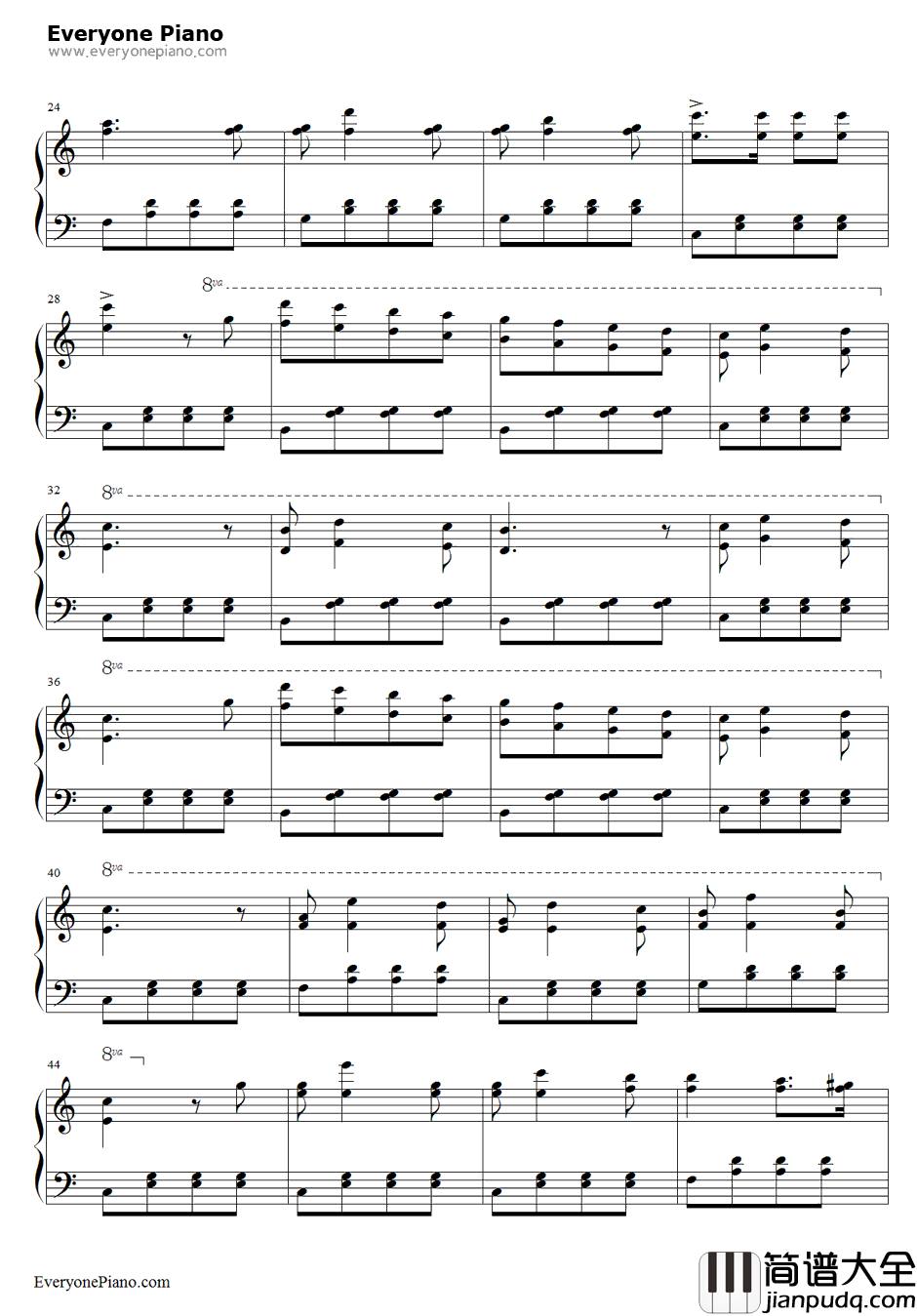 海涛钢琴谱_布兰克_海洋之波