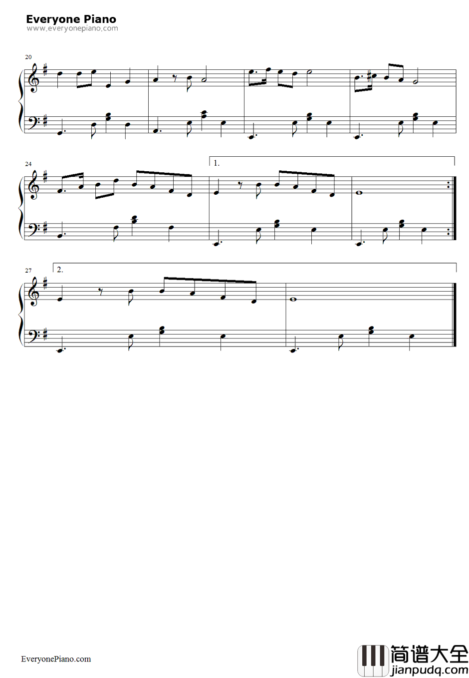 知音钢琴谱_李谷一_知音插曲