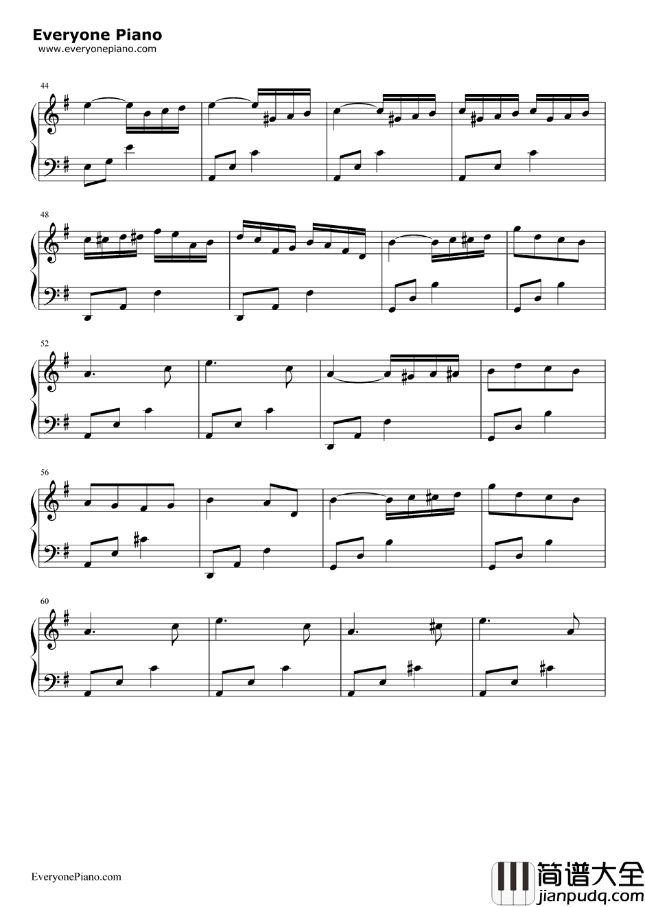 春之歌钢琴谱_门德尔松