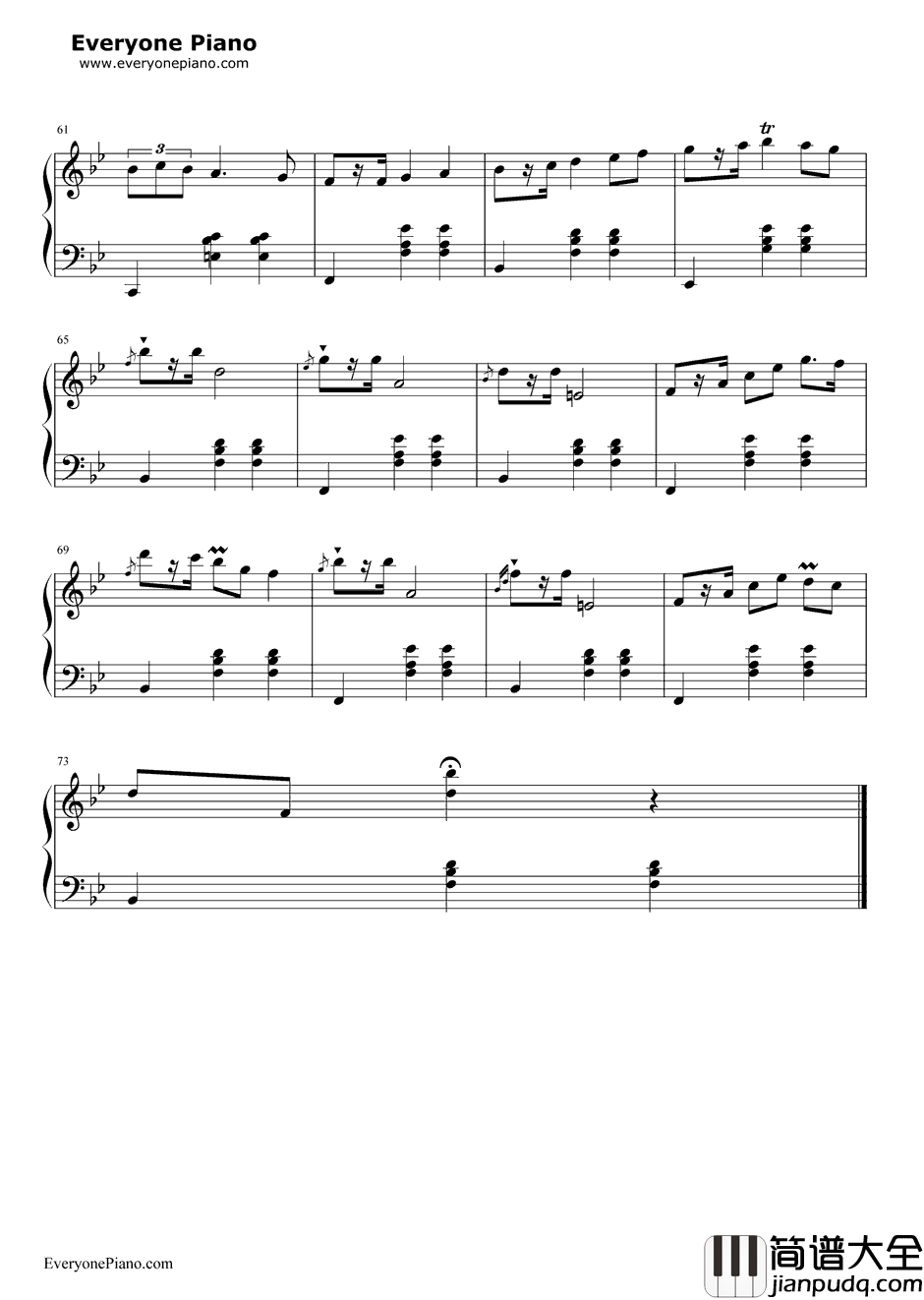 降B大调玛祖卡钢琴谱_肖邦