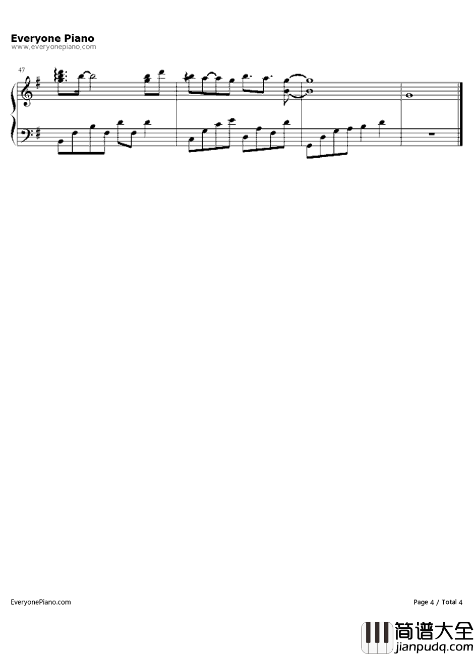 我是不是该安静的走开钢琴谱_郭富城