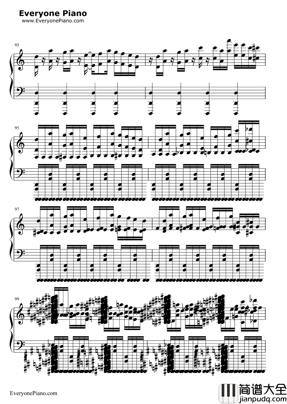 Night_of_Nights钢琴谱_东方Project_十六夜咲夜主题曲改编曲_黑乐谱