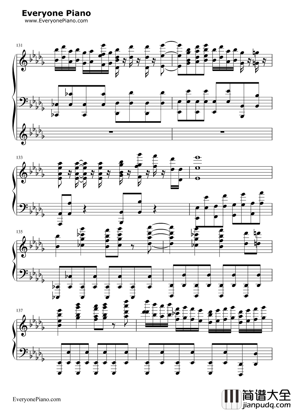 Night_of_Nights钢琴谱_东方Project_十六夜咲夜主题曲改编曲_黑乐谱