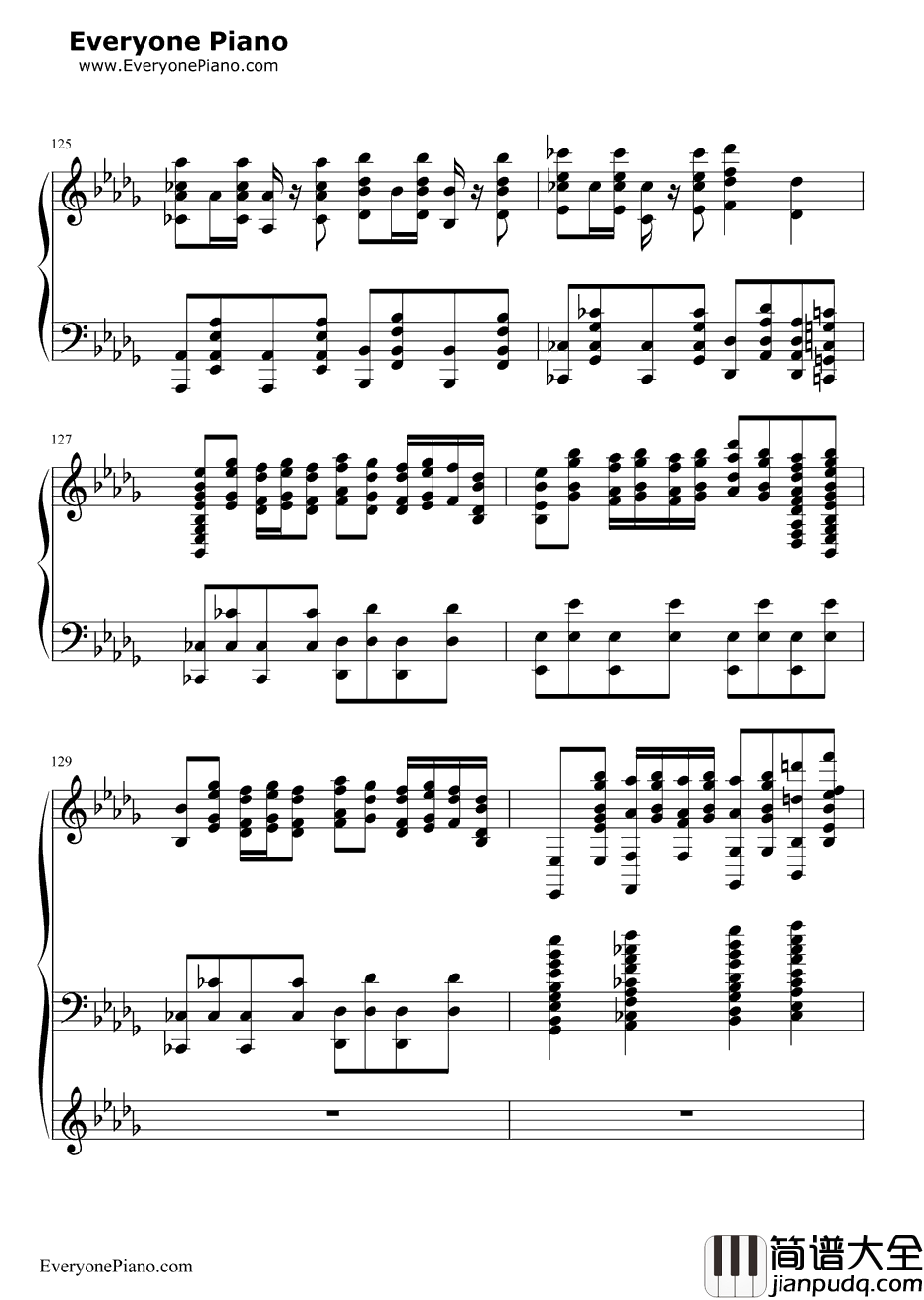 Night_of_Nights钢琴谱_东方Project_十六夜咲夜主题曲改编曲_黑乐谱