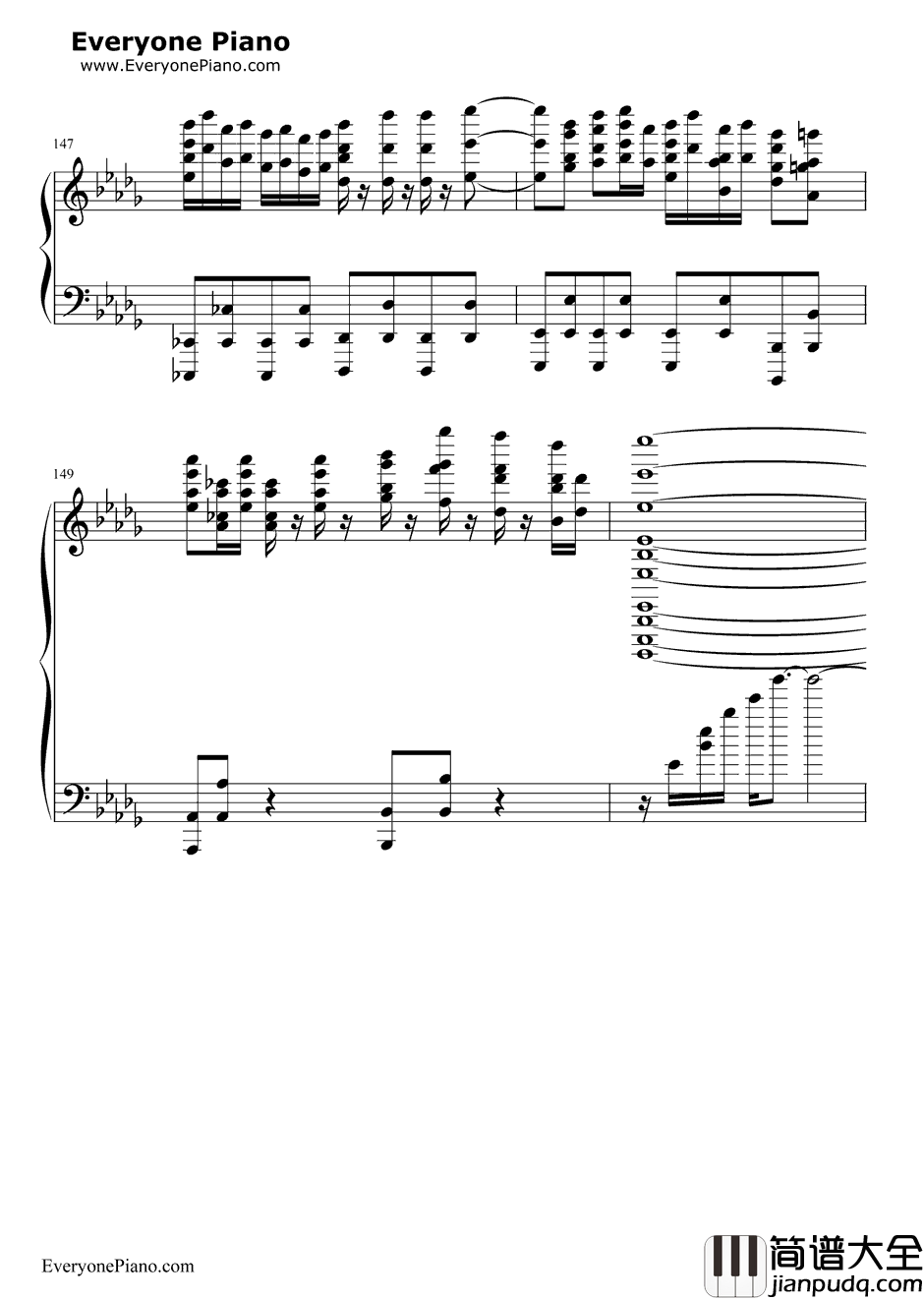 Night_of_Nights钢琴谱_东方Project_十六夜咲夜主题曲改编曲_黑乐谱