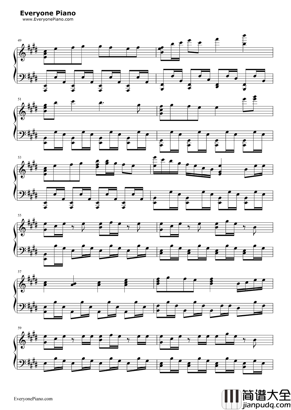 白金ディスコ钢琴谱_阿良良木月火(井口裕香)_白金Disco_伪物语OP3