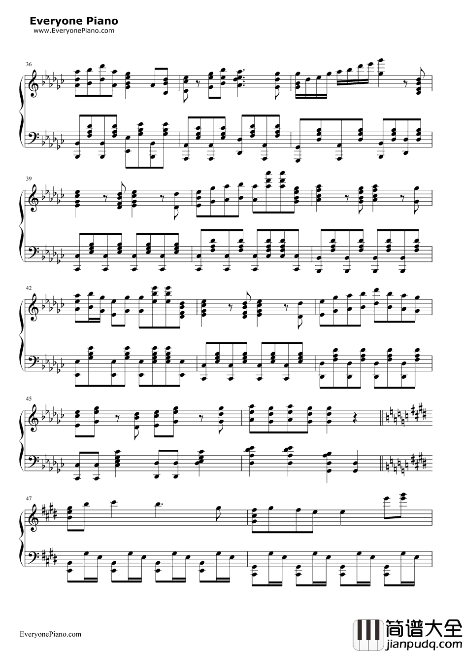 白金ディスコ钢琴谱_阿良良木月火(井口裕香)_白金Disco_伪物语OP3