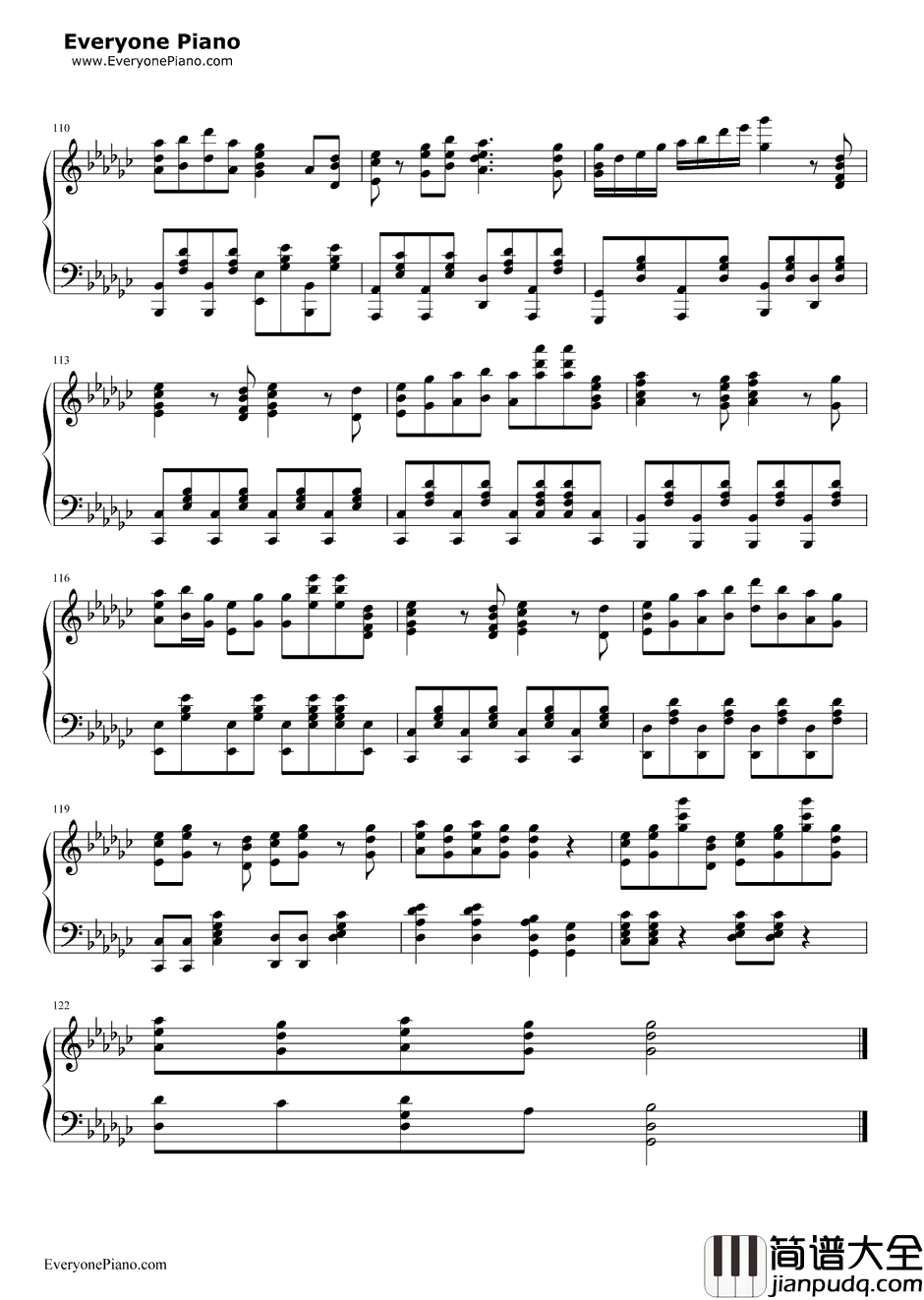 白金ディスコ钢琴谱_阿良良木月火(井口裕香)_白金Disco_伪物语OP3