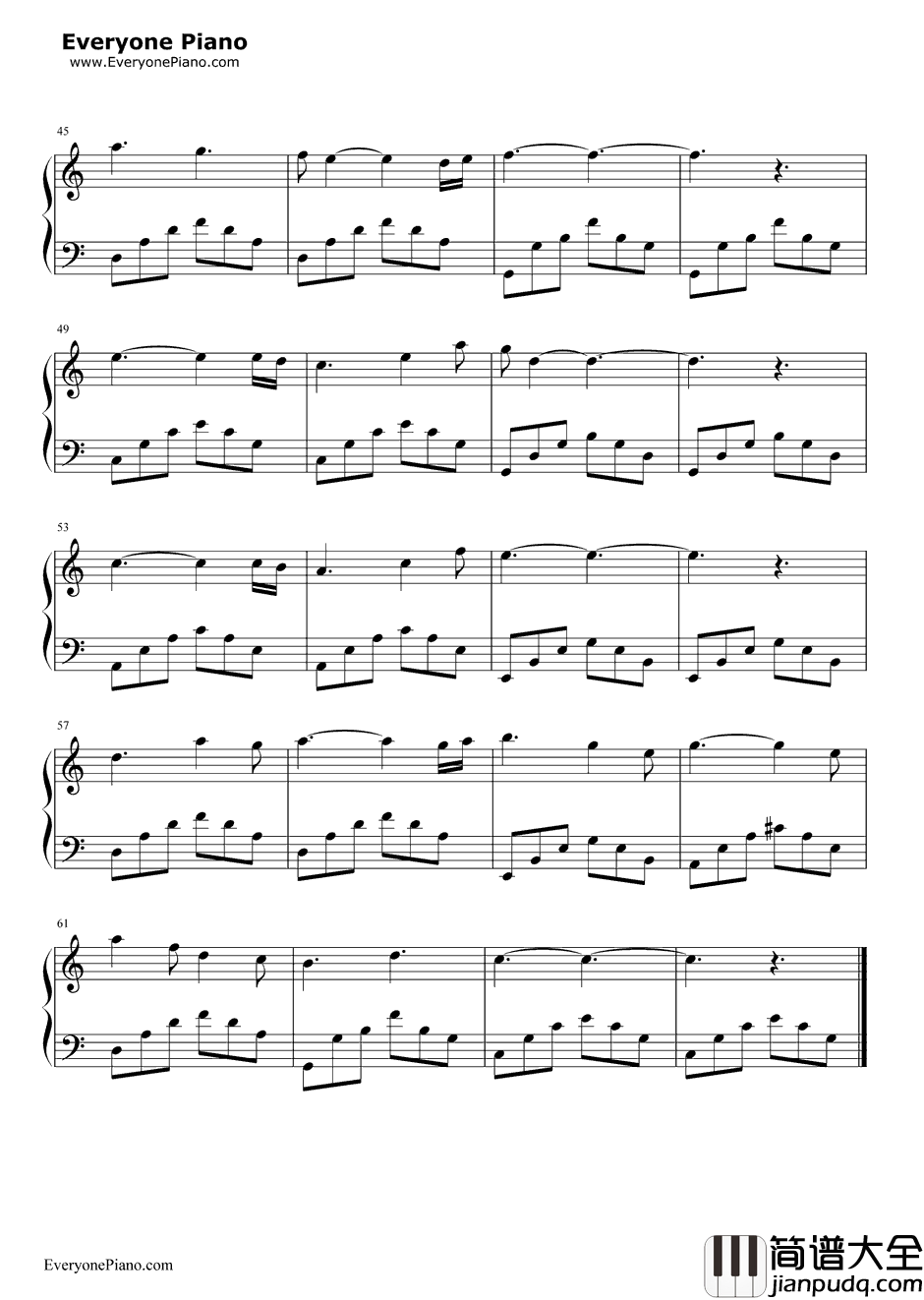 世界末日钢琴谱_Skeeter_Davis