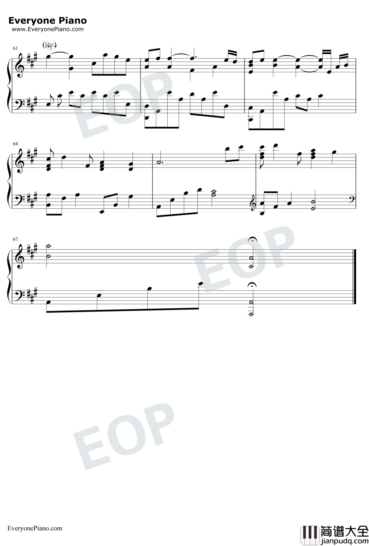 Kiss_the_Rain原版钢琴谱_李闰珉_雨的印记