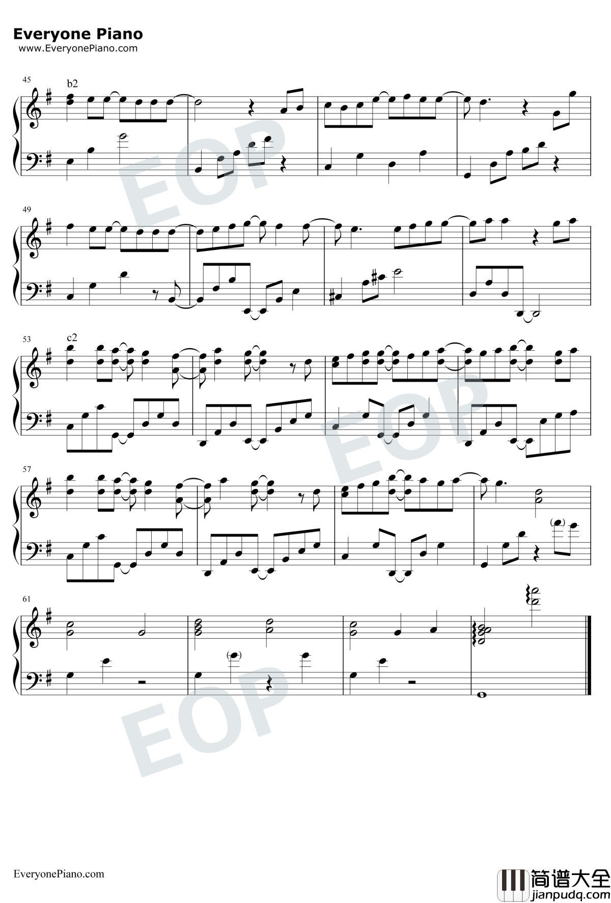 我的未来式钢琴谱_郭采洁