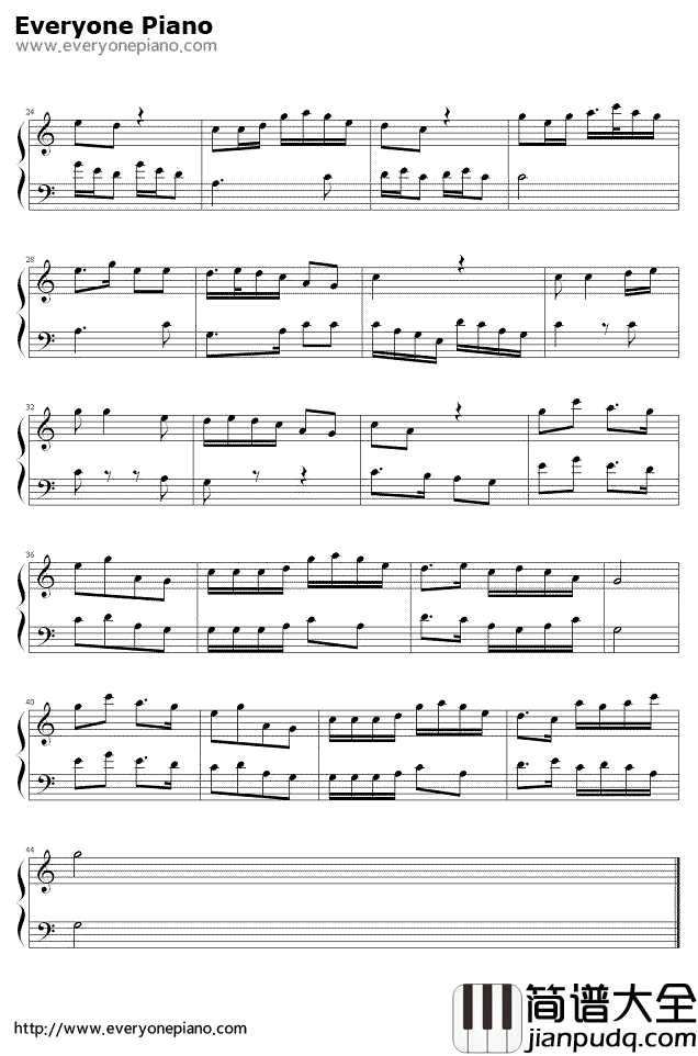 浏阳河钢琴谱_宋祖英