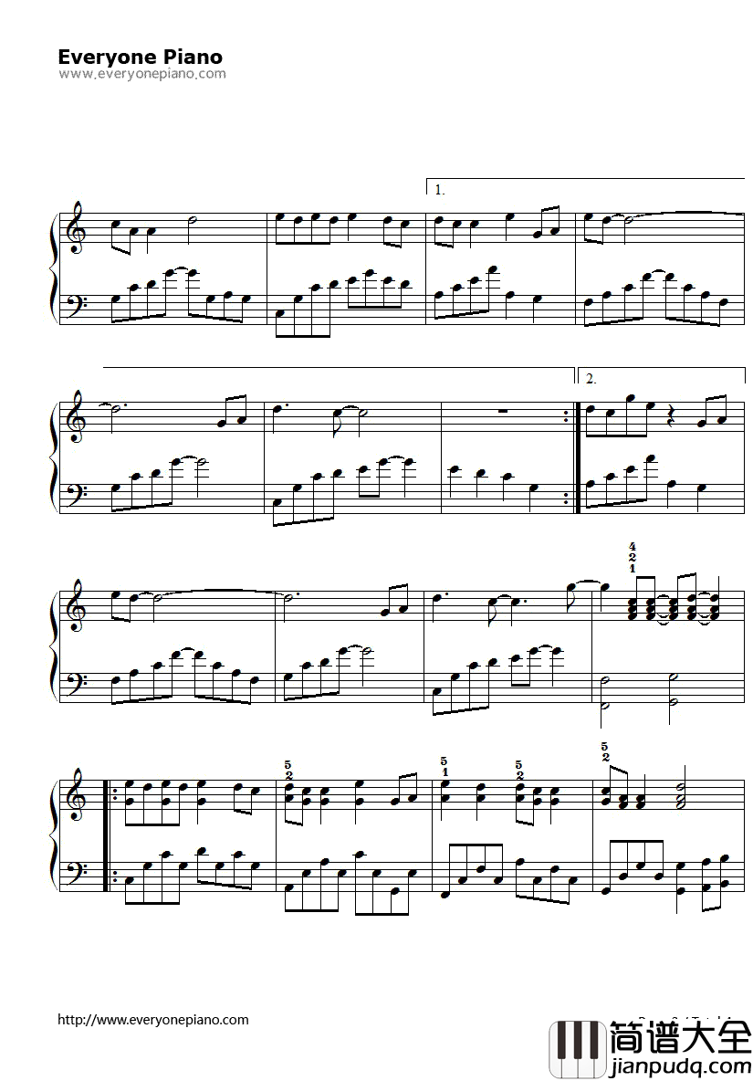 猪之歌钢琴谱_香香