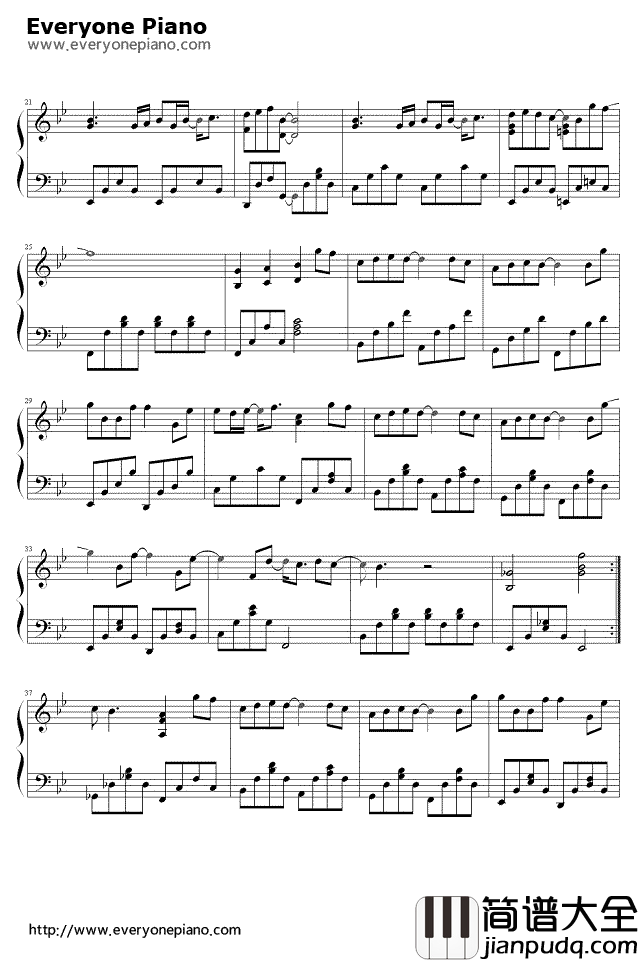 笑忘书钢琴谱_张敬轩