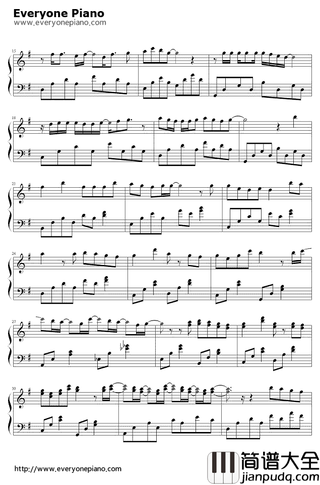 花的颜色钢琴谱_nano.RIPE