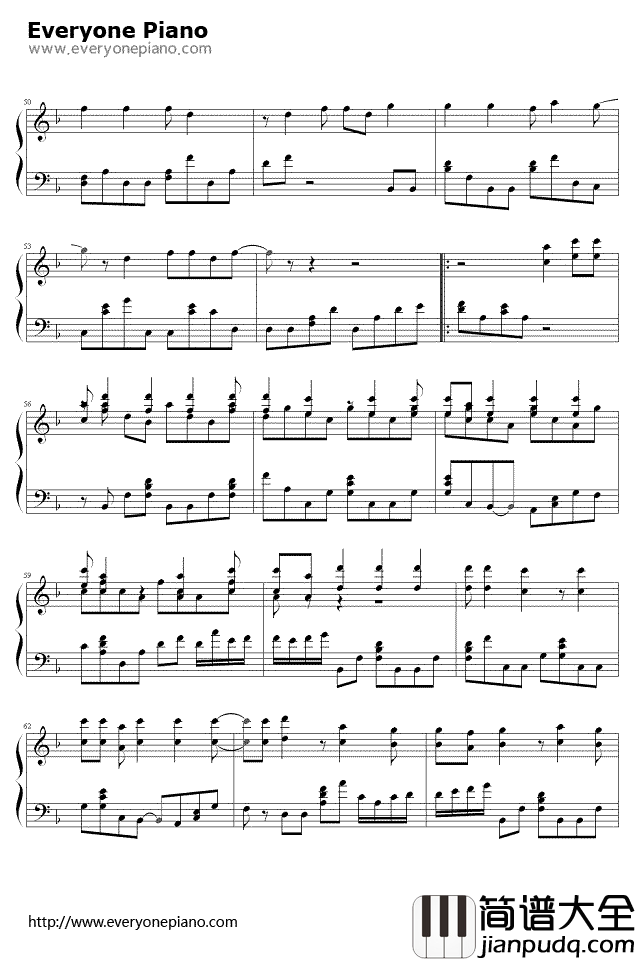 日不落钢琴谱_蔡依林