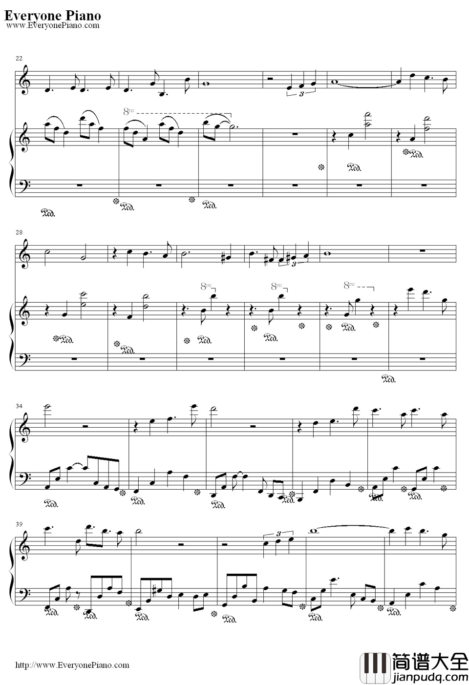 时光倒流钢琴谱_JOHNBEANY