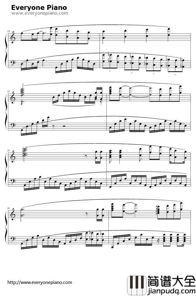 等待钢琴谱_韩磊