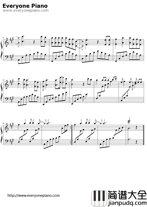 离别的车站钢琴谱_赵薇