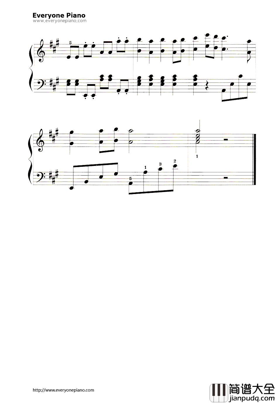 外婆的澎湖湾钢琴谱_叶佳修