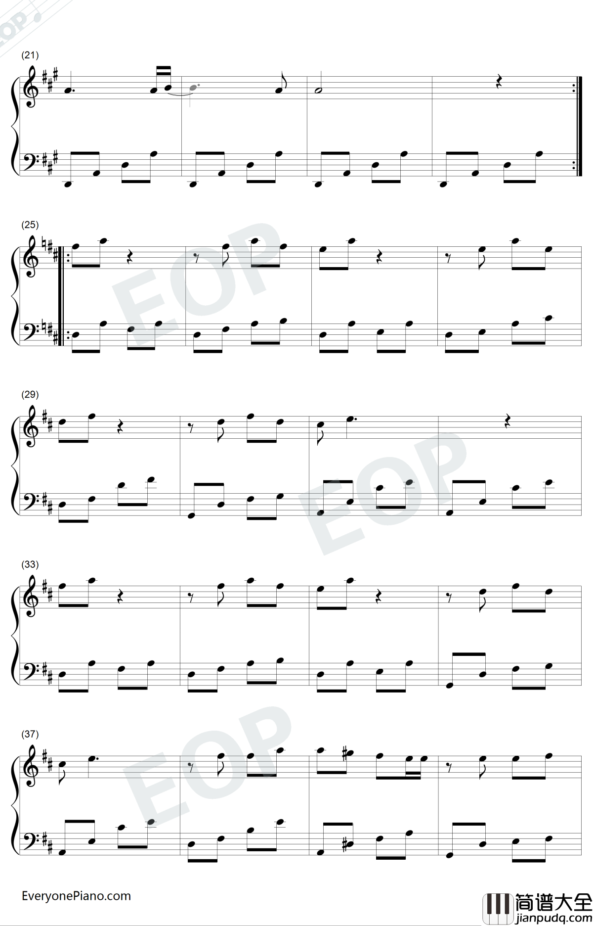 我的名字叫伊莲钢琴谱_伊莲娜·霍莱_MyNameisElyon