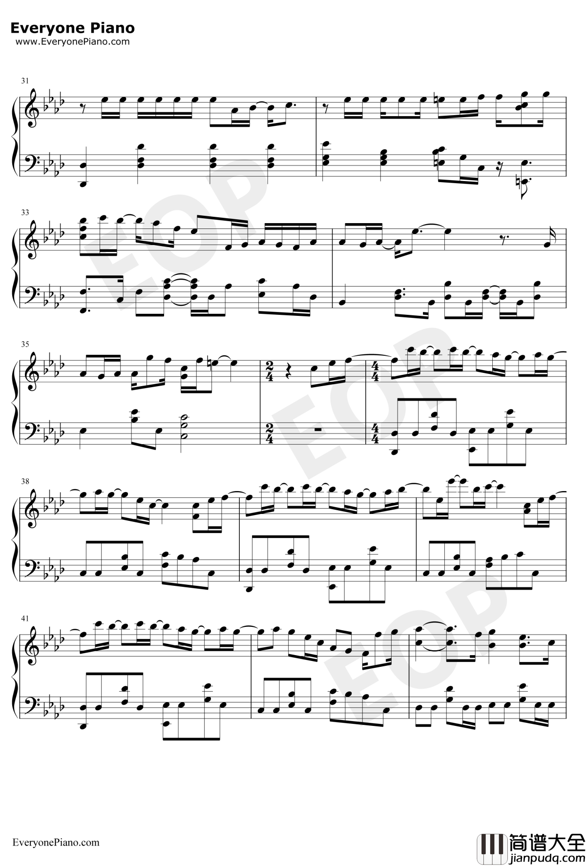 SAKURA钢琴谱_生物股长