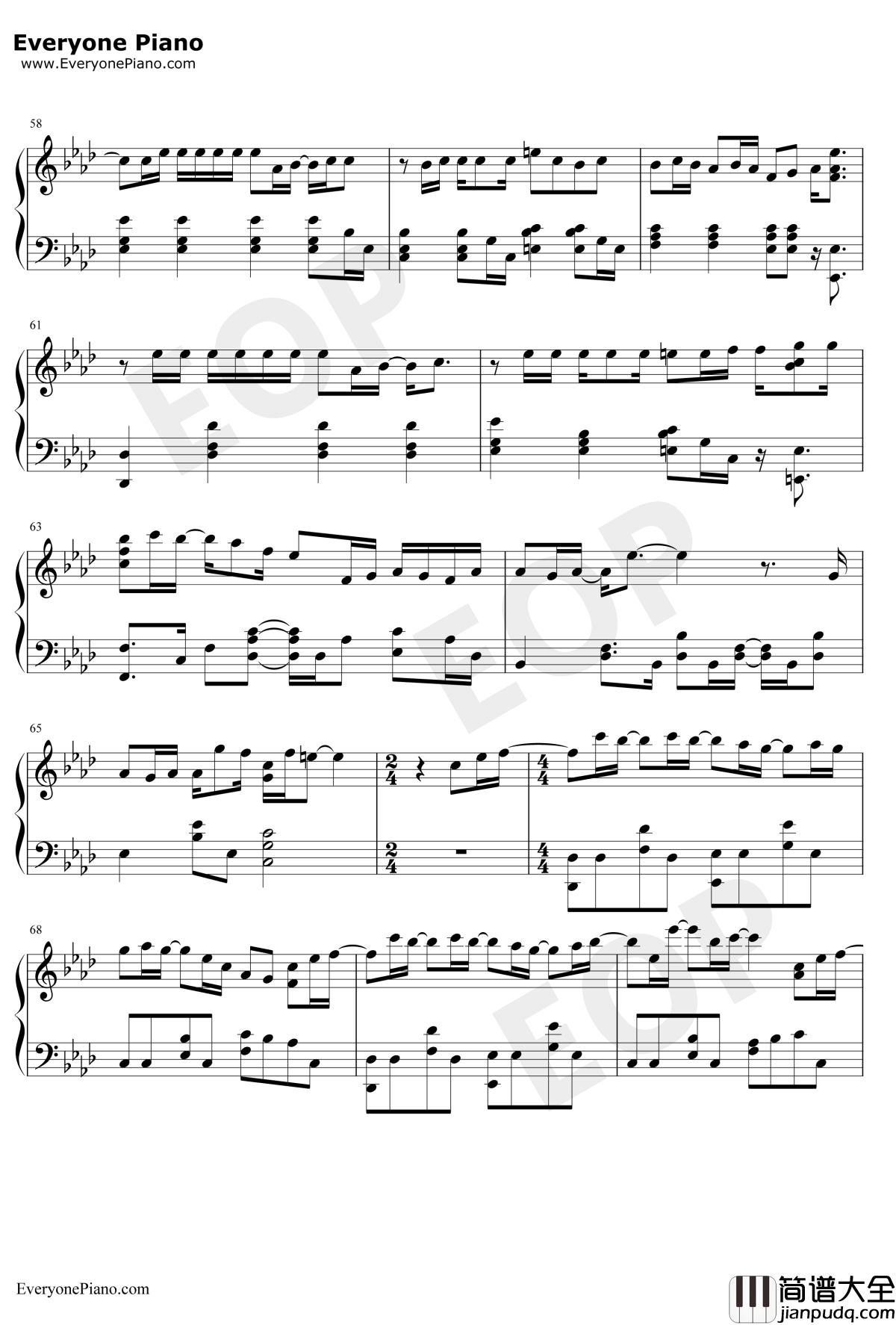 SAKURA钢琴谱_生物股长