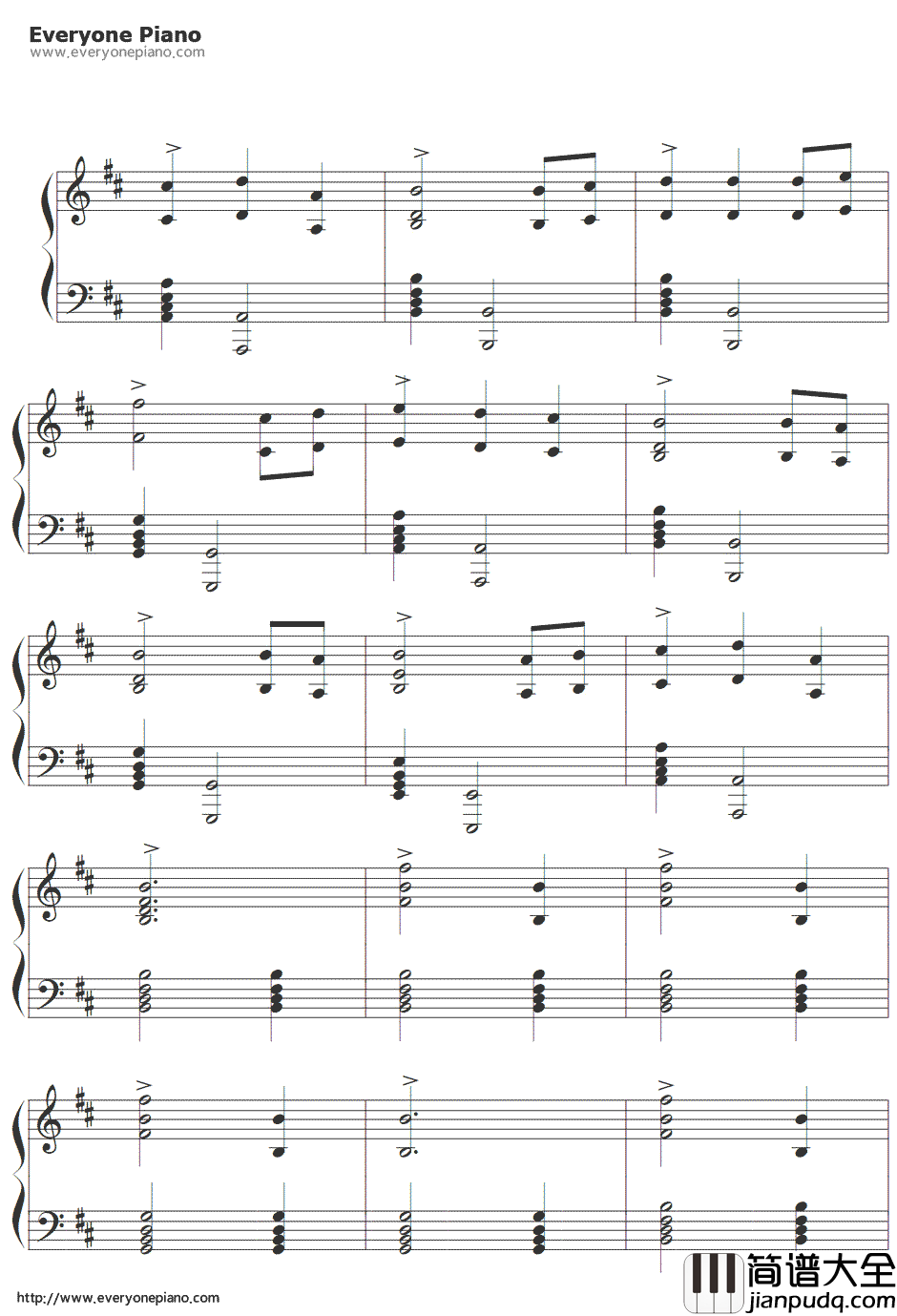 上古卷轴5:天际主题曲钢琴谱_Jeremy_Soule