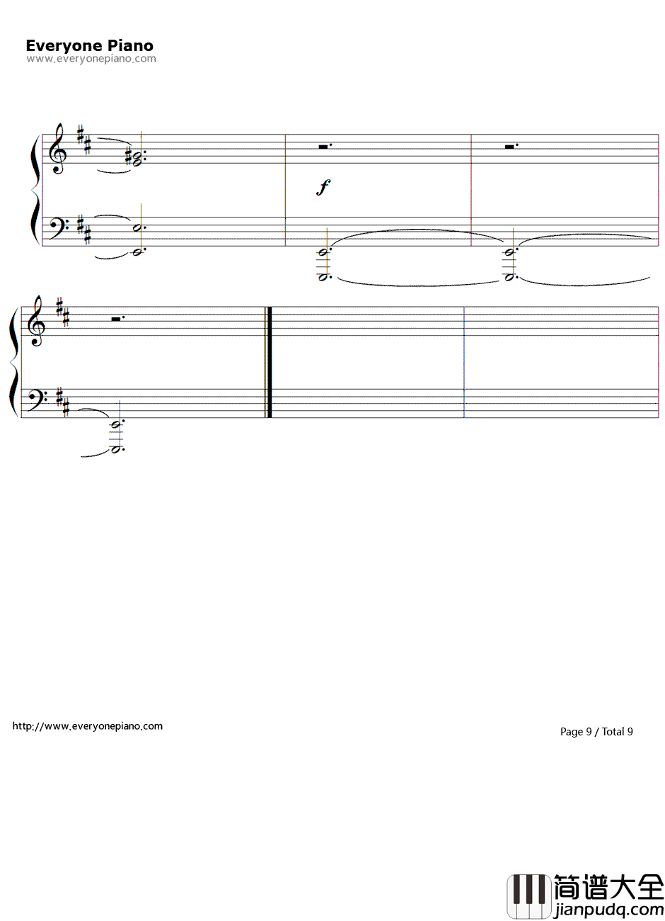 上古卷轴5:天际主题曲钢琴谱_Jeremy_Soule
