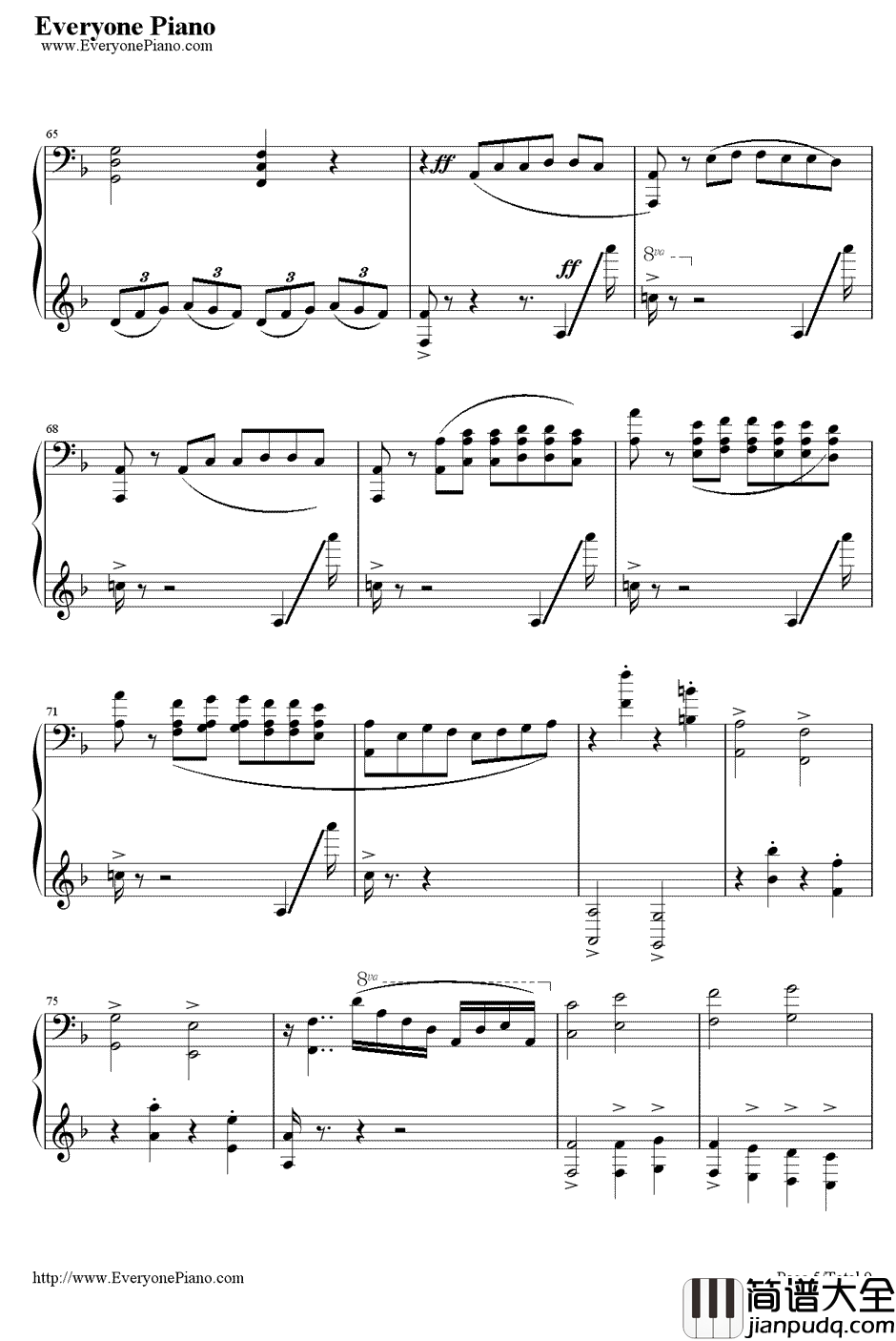 Totentanz钢琴谱_Maksim马克西姆_死之舞