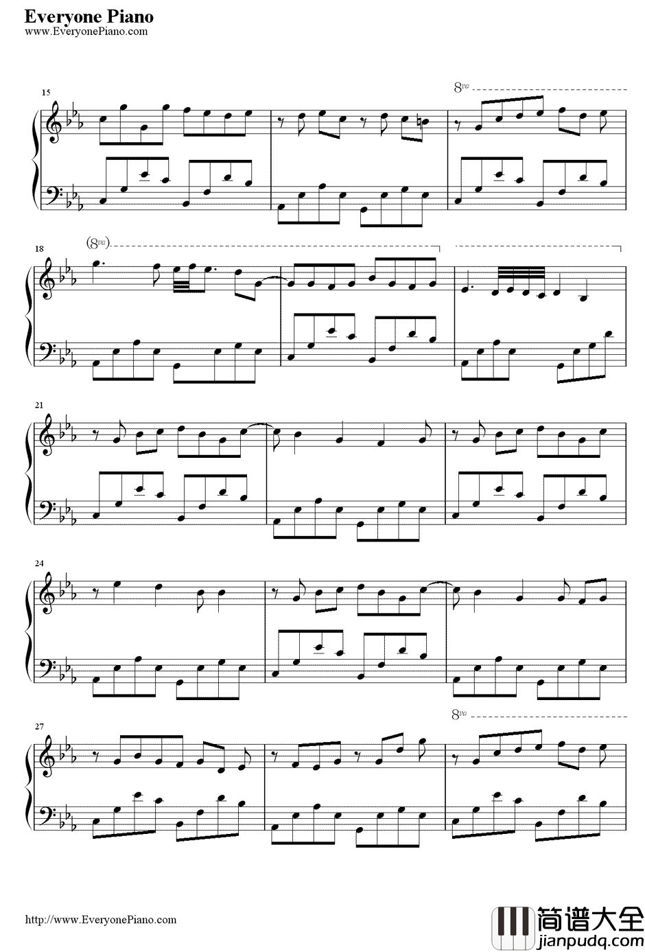 解夏钢琴谱_华少翌