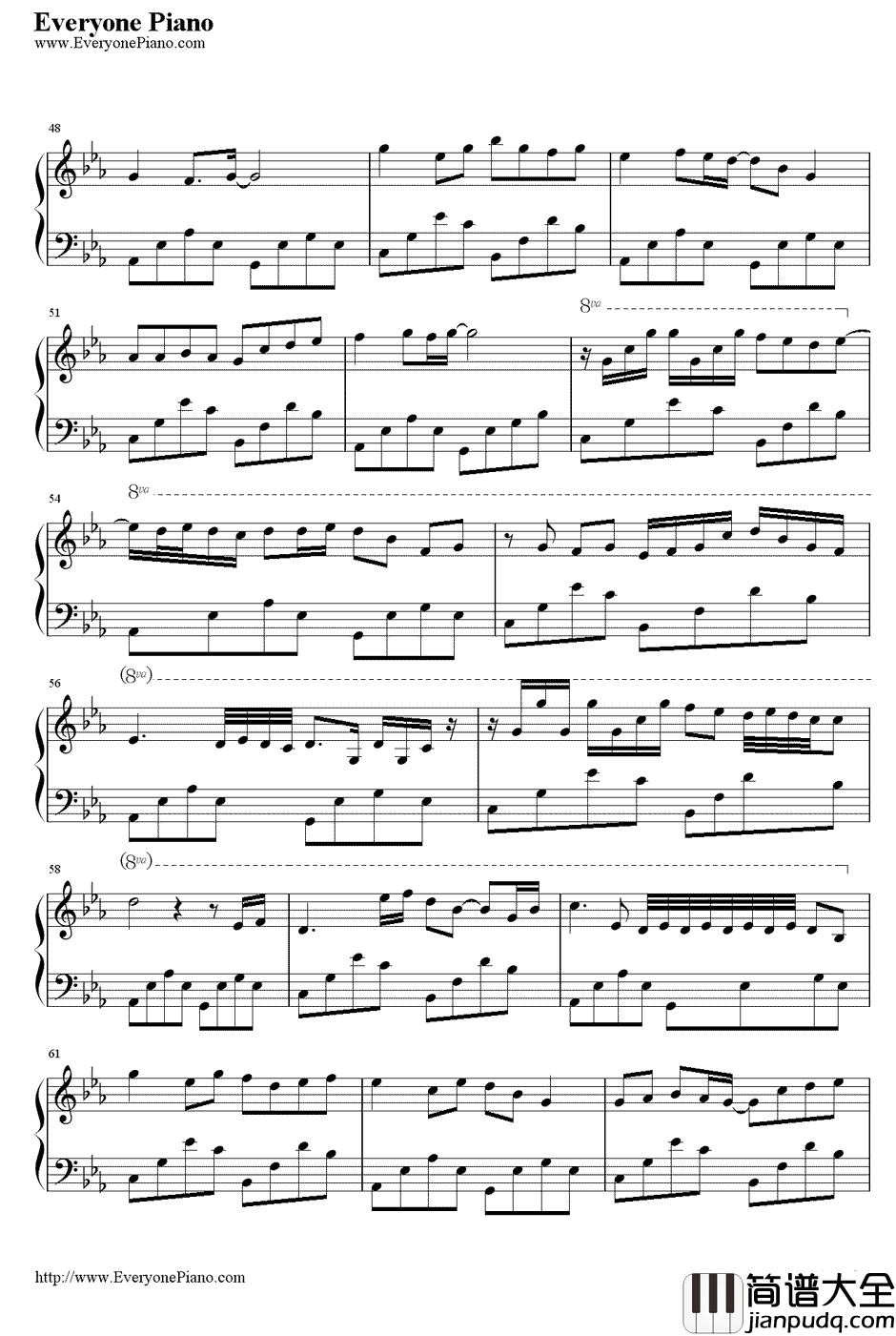 解夏钢琴谱_华少翌