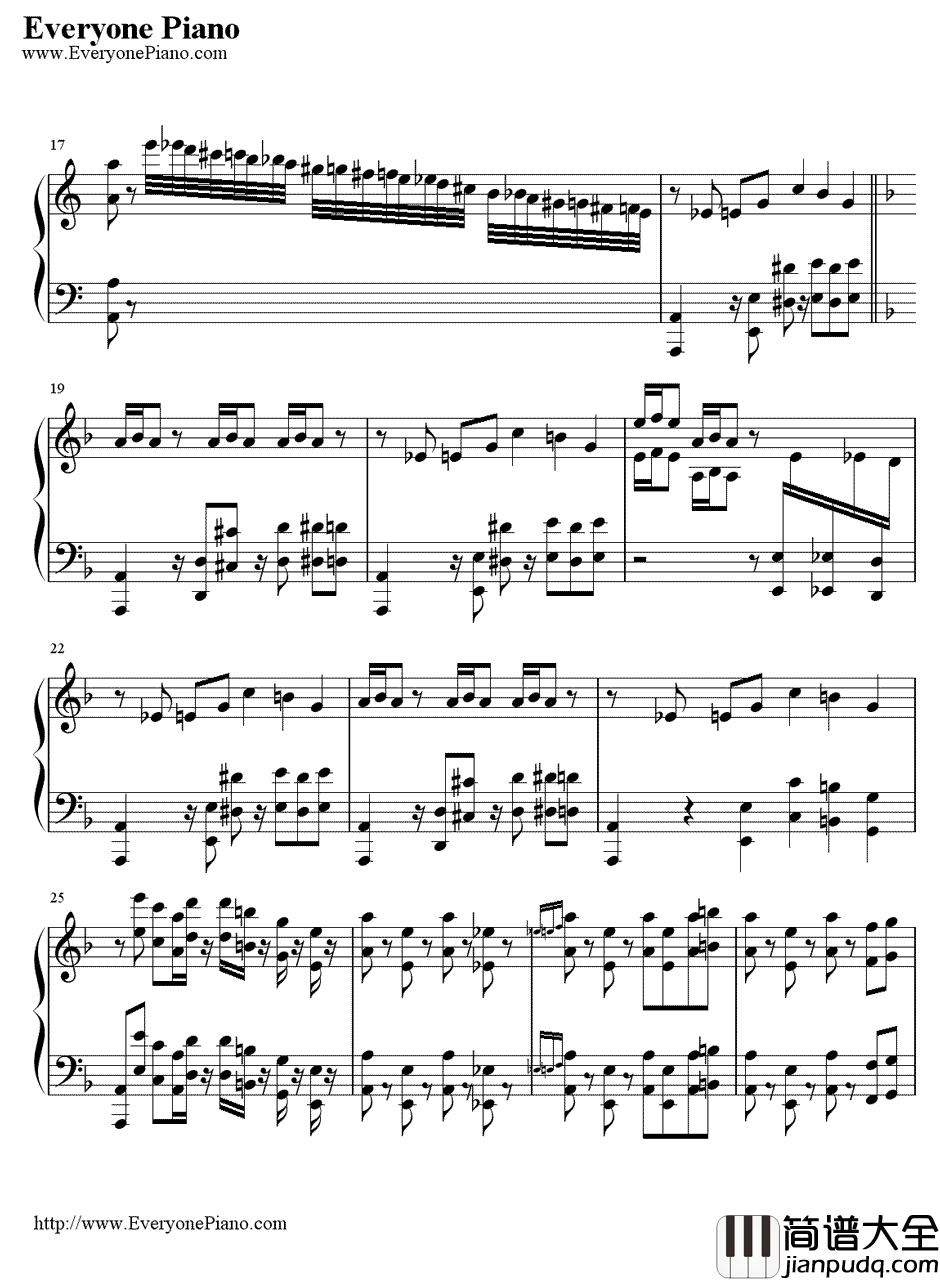 幽灵盛典2钢琴谱_Brandy_劲乐团的主题曲