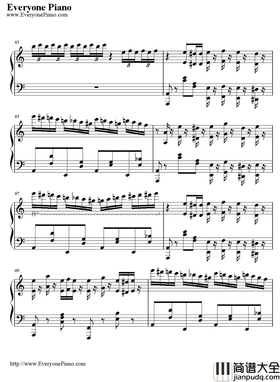 幽灵盛典2钢琴谱_Brandy_劲乐团的主题曲