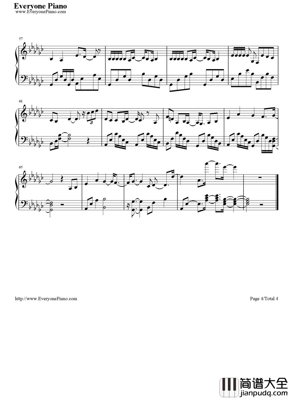 我的离开也是爱钢琴谱_许廷铿__刑警_片尾曲