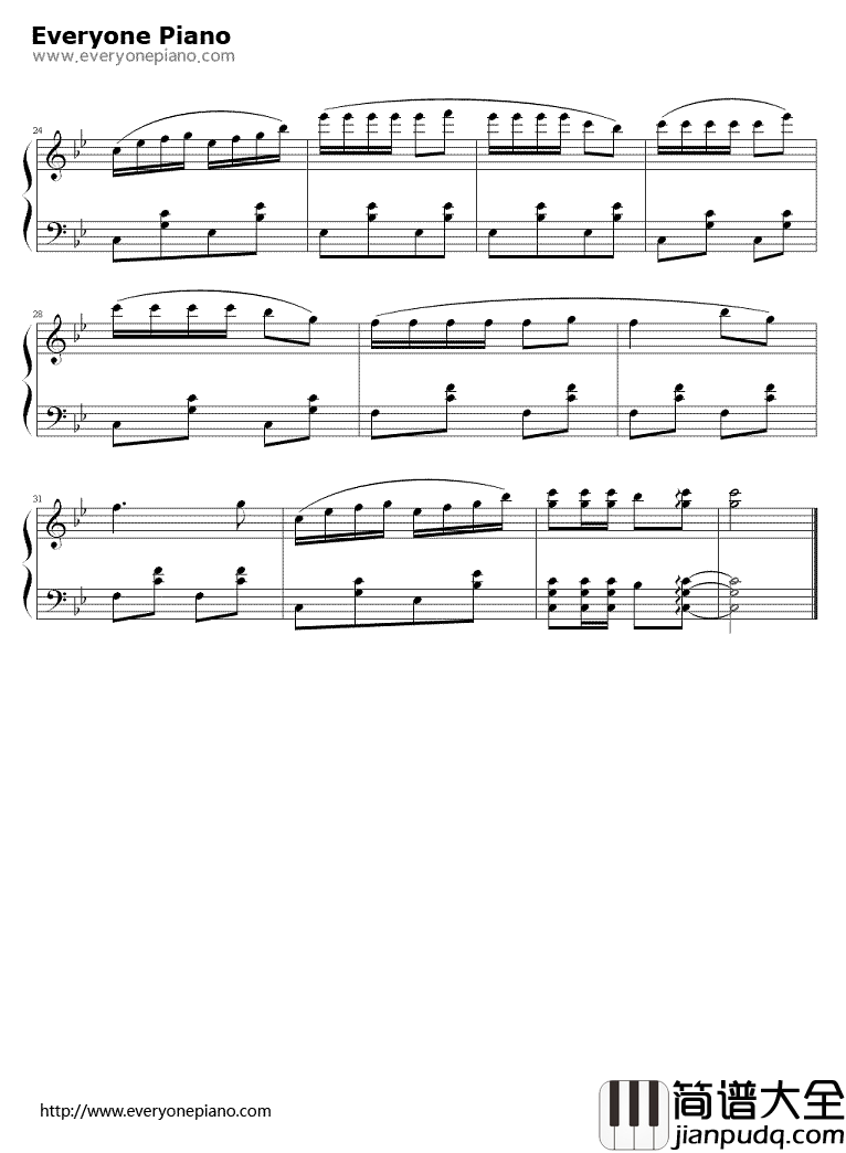 仙剑奇侠传钢琴谱_高明骏_客栈