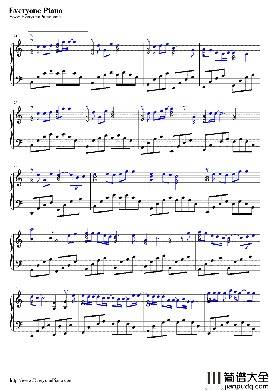 When_You_Believe钢琴谱_Mariah_Carey_&_Whitney_Elizabeth_Houston