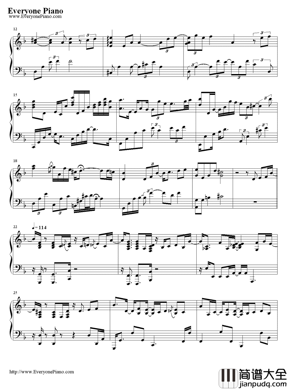 Autumn_Leaves钢琴谱_李闰珉