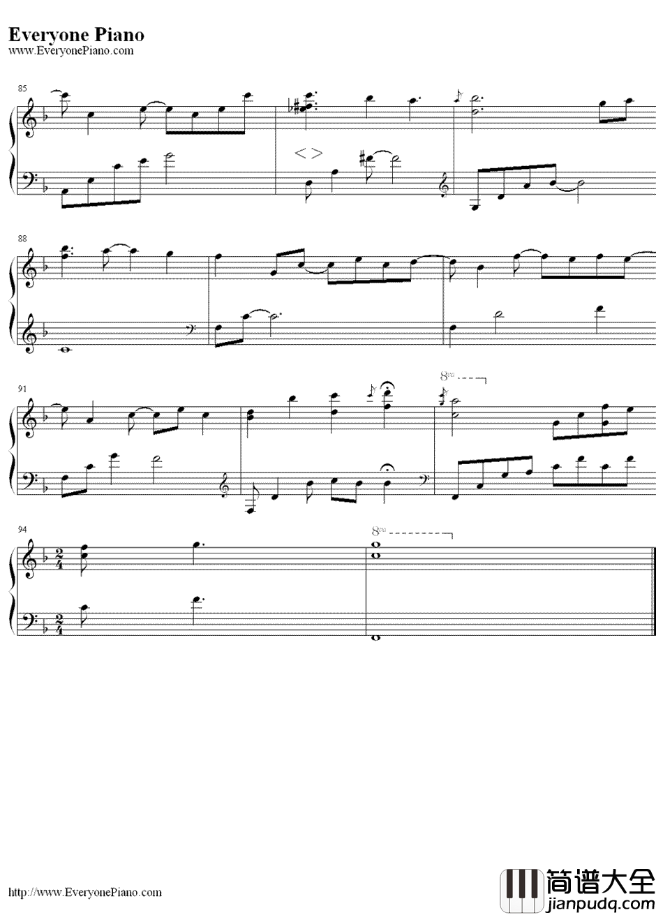 Dreams钢琴谱_李闰珉（Yiruma）