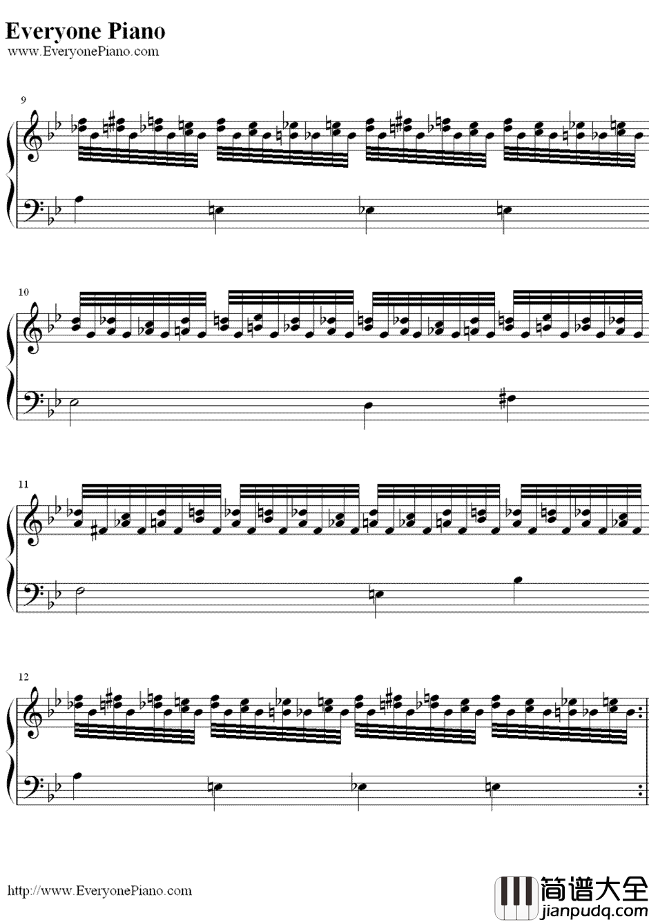 超级马里奥Boss关卡背景音乐钢琴谱_近藤浩治