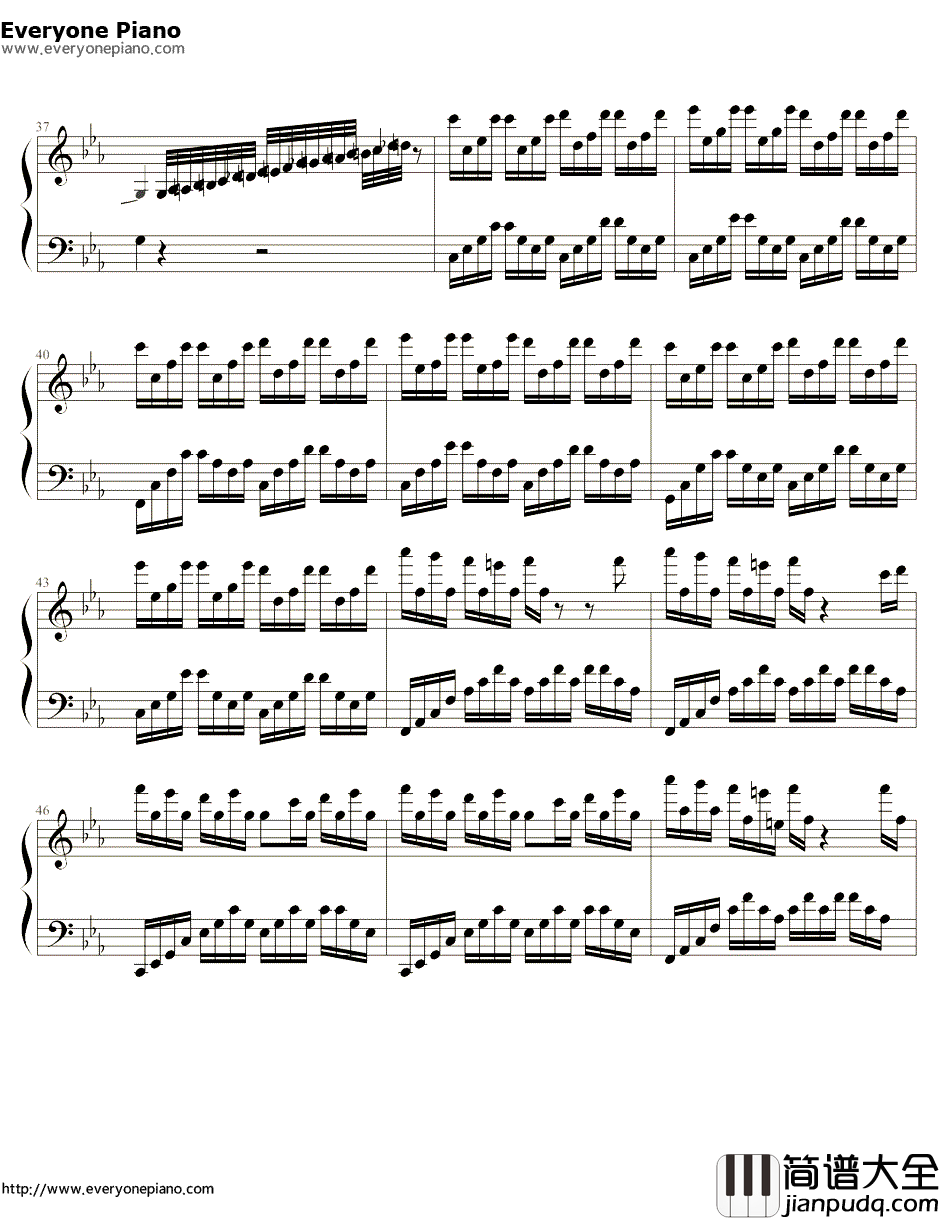 Hana's_Eyes钢琴谱_马克西姆Maksim_Mrvica_汉娜之眼