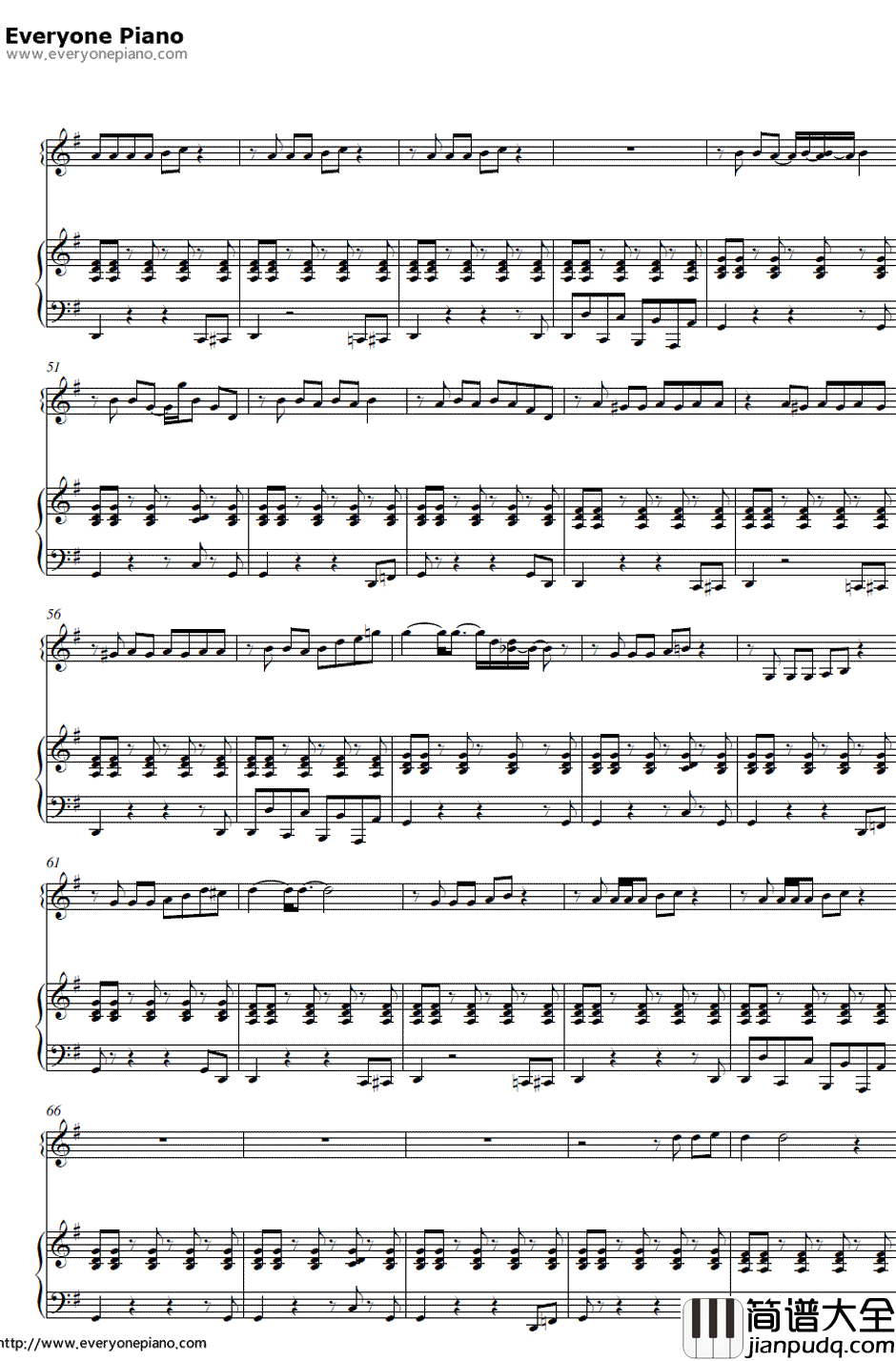 Blurred_Lines钢琴谱_Robin_Thicke_&_T.I._&_Pharrell