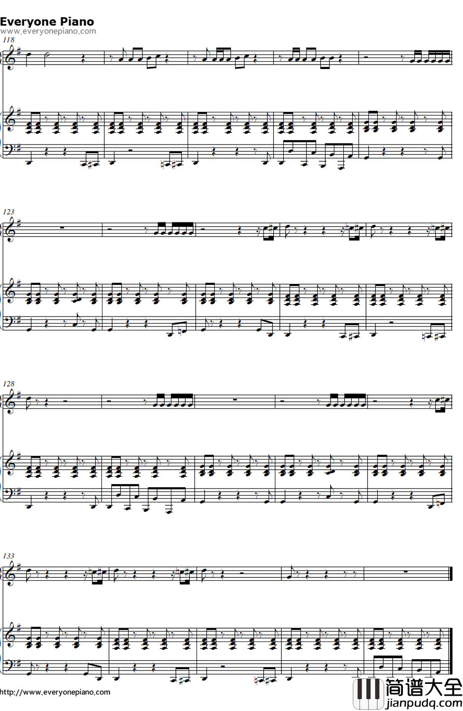 Blurred_Lines钢琴谱_Robin_Thicke_&_T.I._&_Pharrell