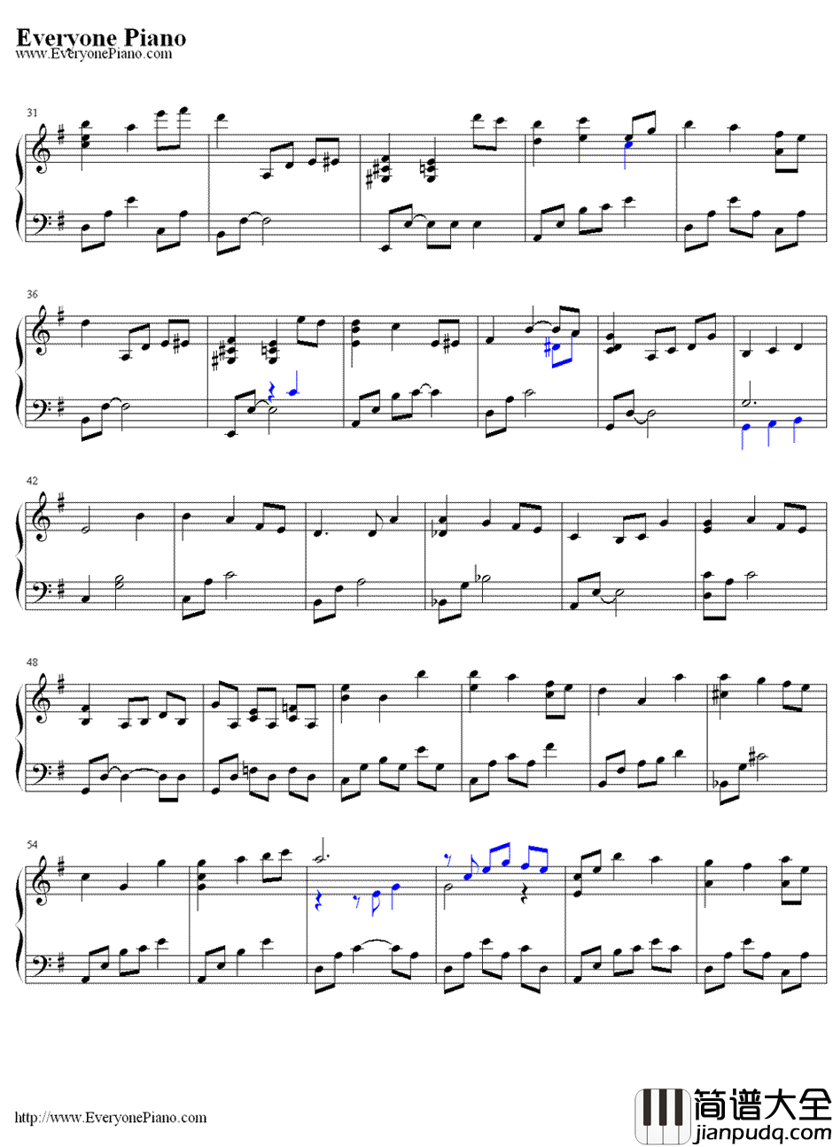 恰空钢琴谱_李闰珉